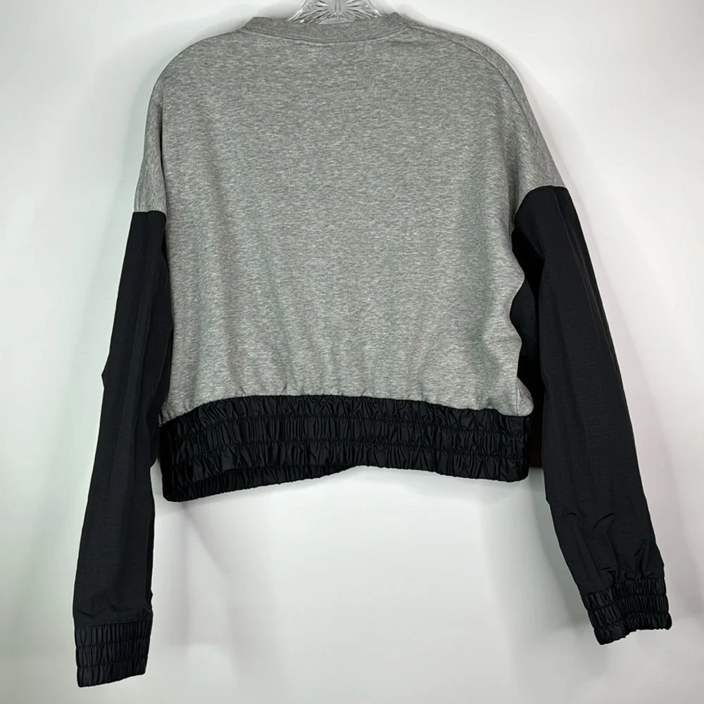 Nike Just Do It Gray Pullover Sweatshirt Size Small Oversized
